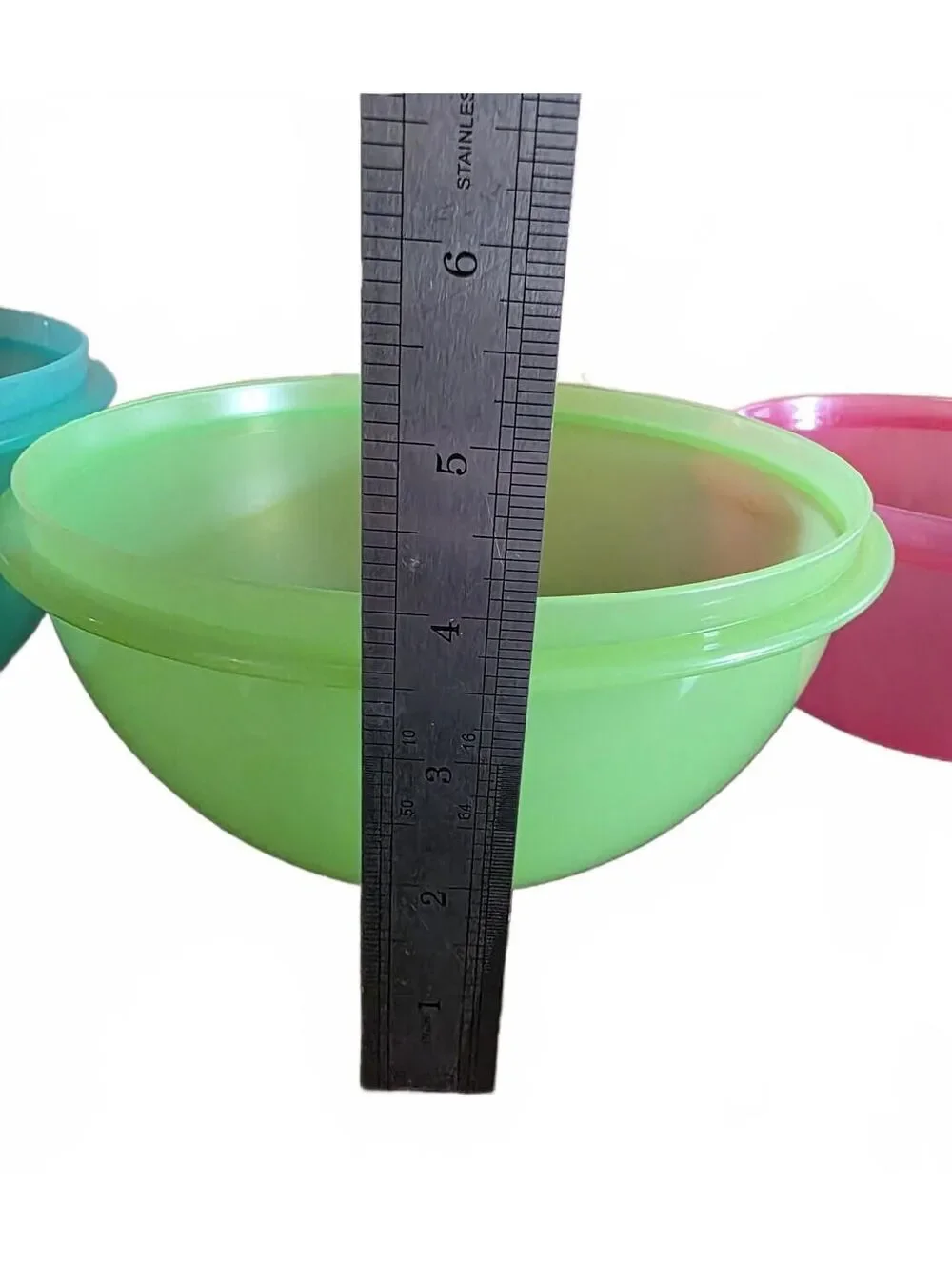 6 Vintage Tupperware Pastel Nesting Mixing Bowls Retro Color